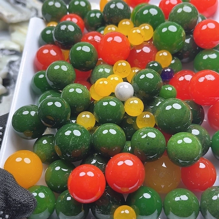 和田玉（糖玉）和田玉边角料9K金镶嵌