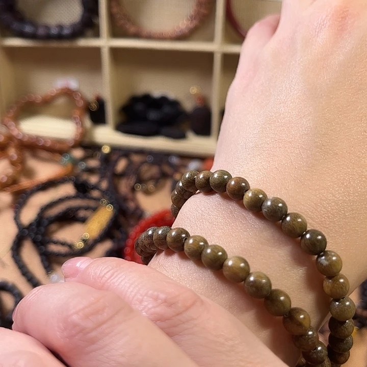 维腊木（绿檀）手串/手链0.6双圈
