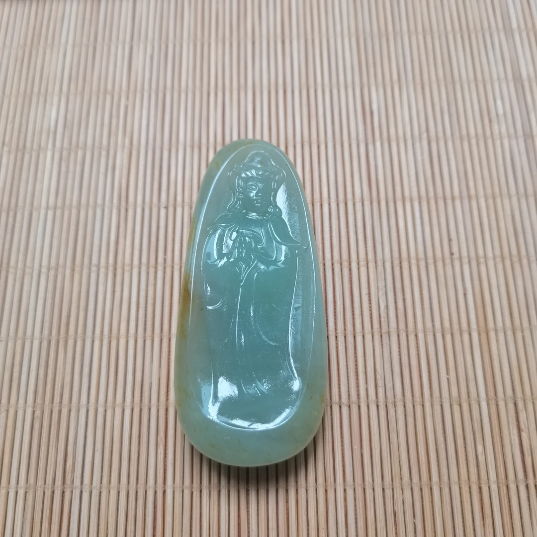 新疆和田玉南海观音菩萨50克