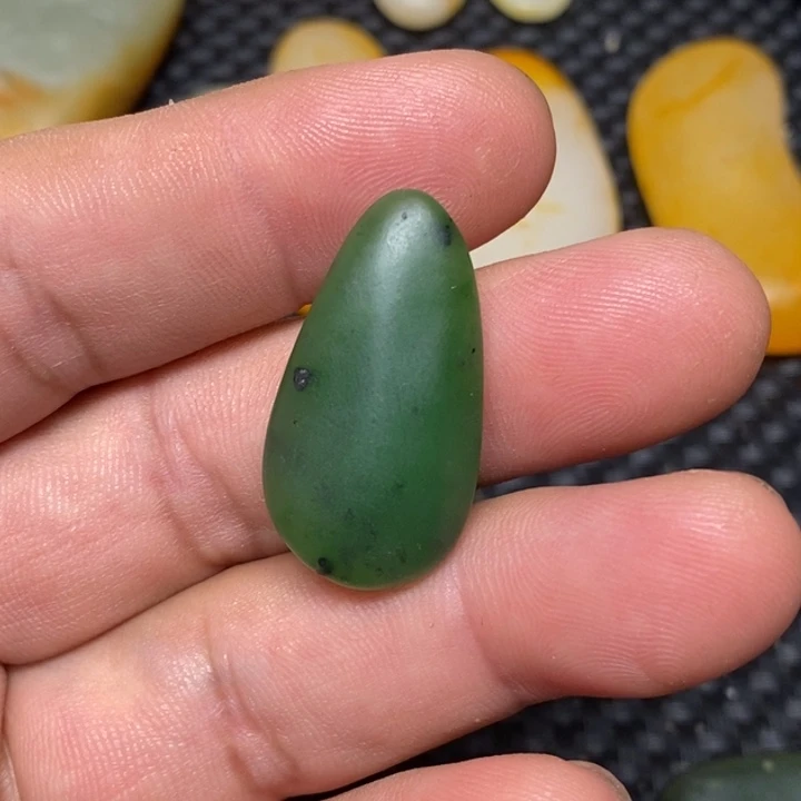 和田玉未镶嵌挂件明*