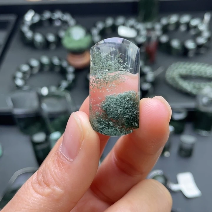 未镶嵌水晶颈饰绿幽灵聚宝盆吊坠