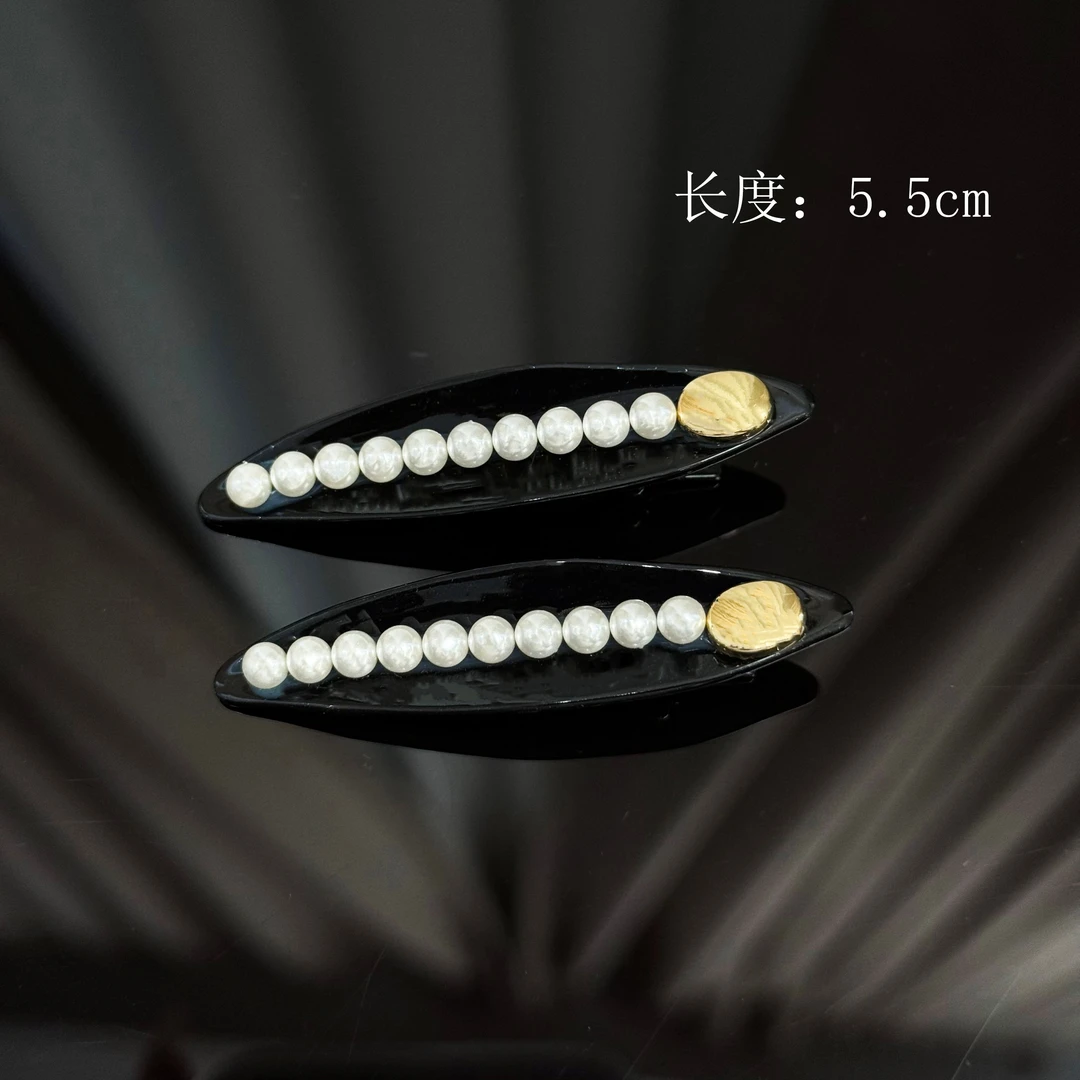 BAOSHATI/宝莎缇F-230柳叶小米珠侧边鸭嘴夹