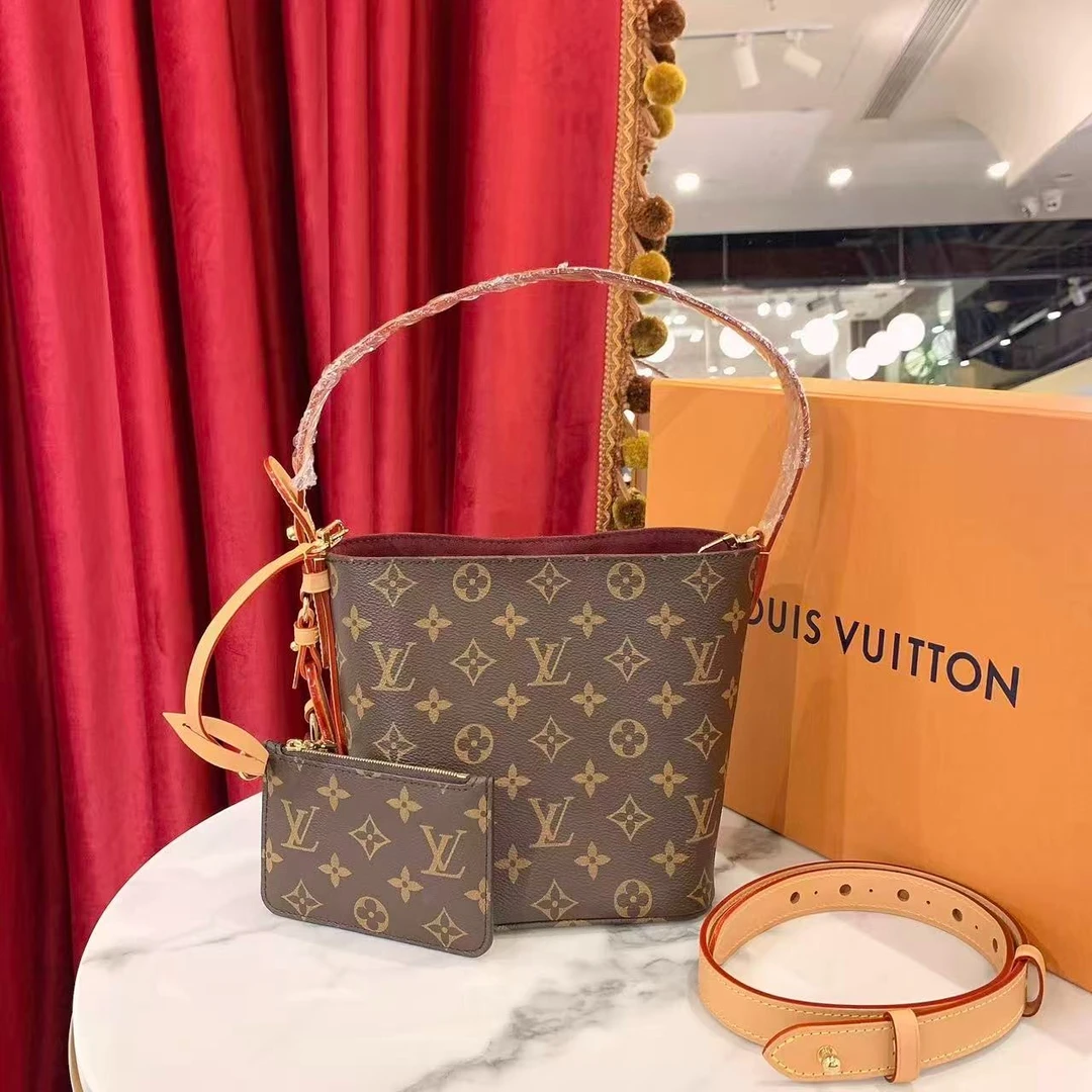 95新 LouisVuitton/路易威登 all in bb老花金扣芯片款44648702