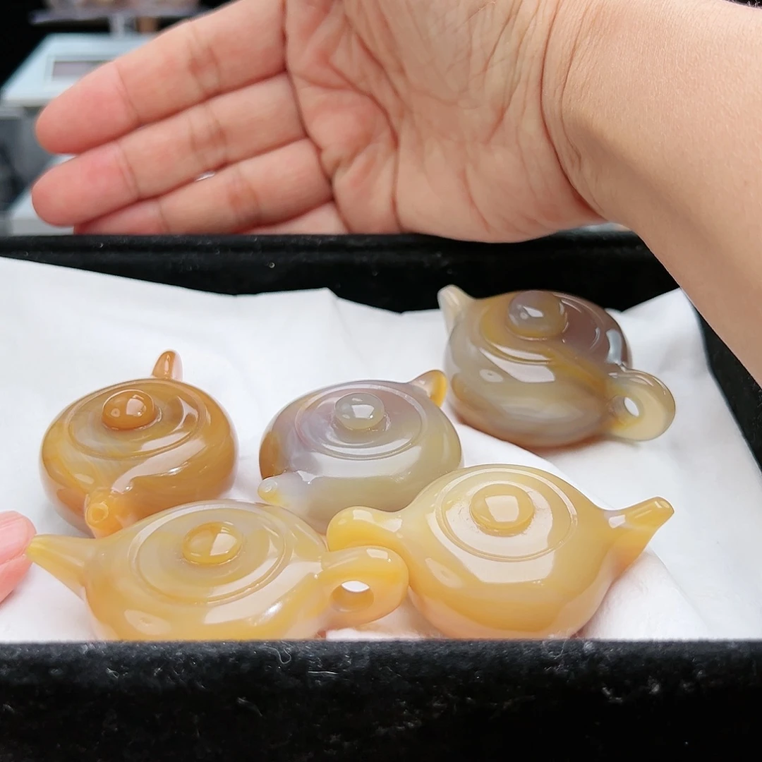 玛瑙/玉髓珠宝半成品未镶嵌随机5发一