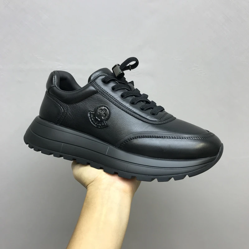 潮流男鞋真皮时尚休闲鞋透气男士皮鞋百搭厚底头层牛皮运动鞋增高