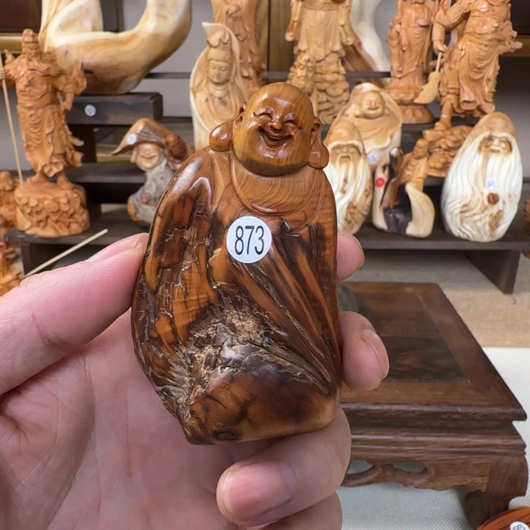 柏木（崖柏）小木匠艺雕一物一拍