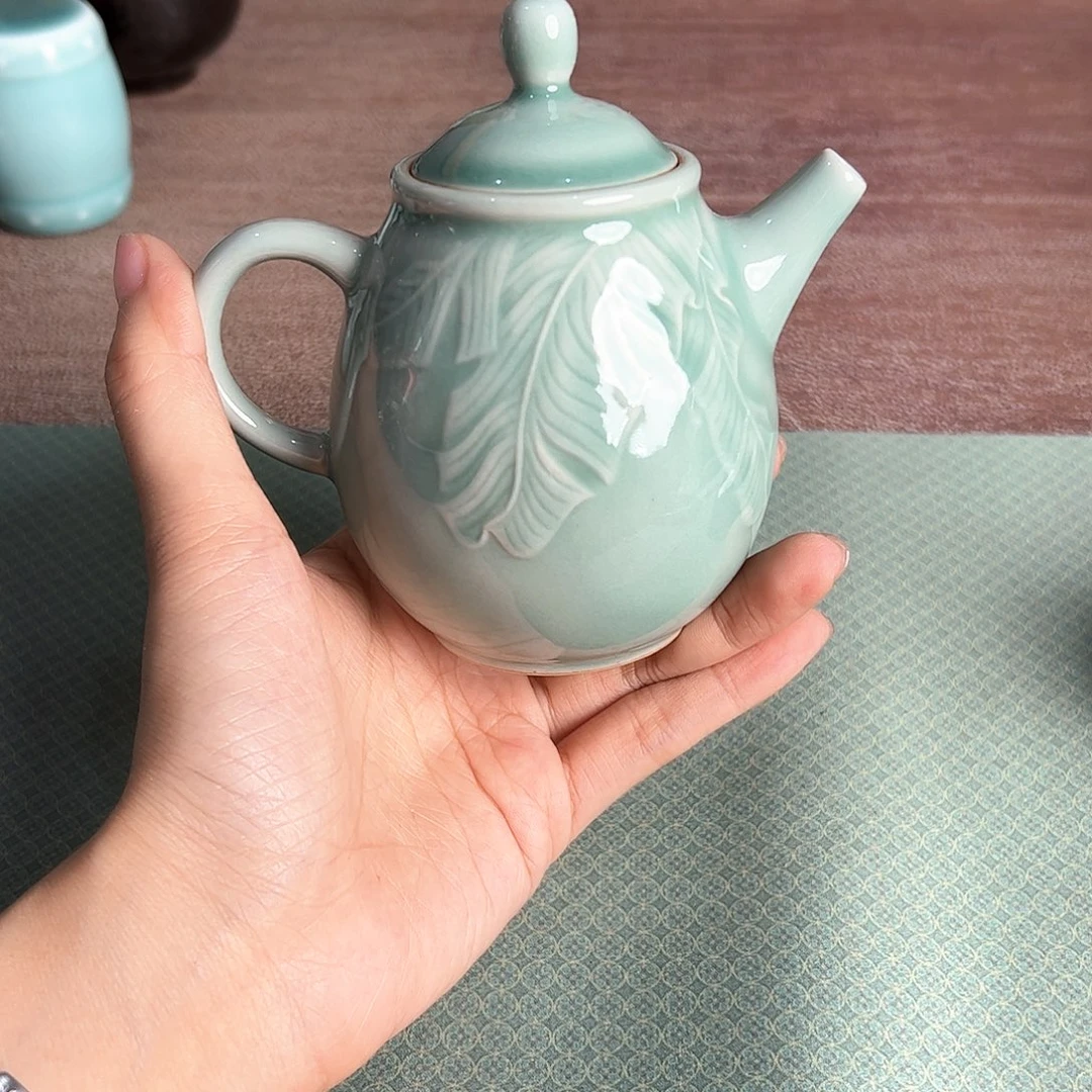 龙泉云间青瓷小米茶器