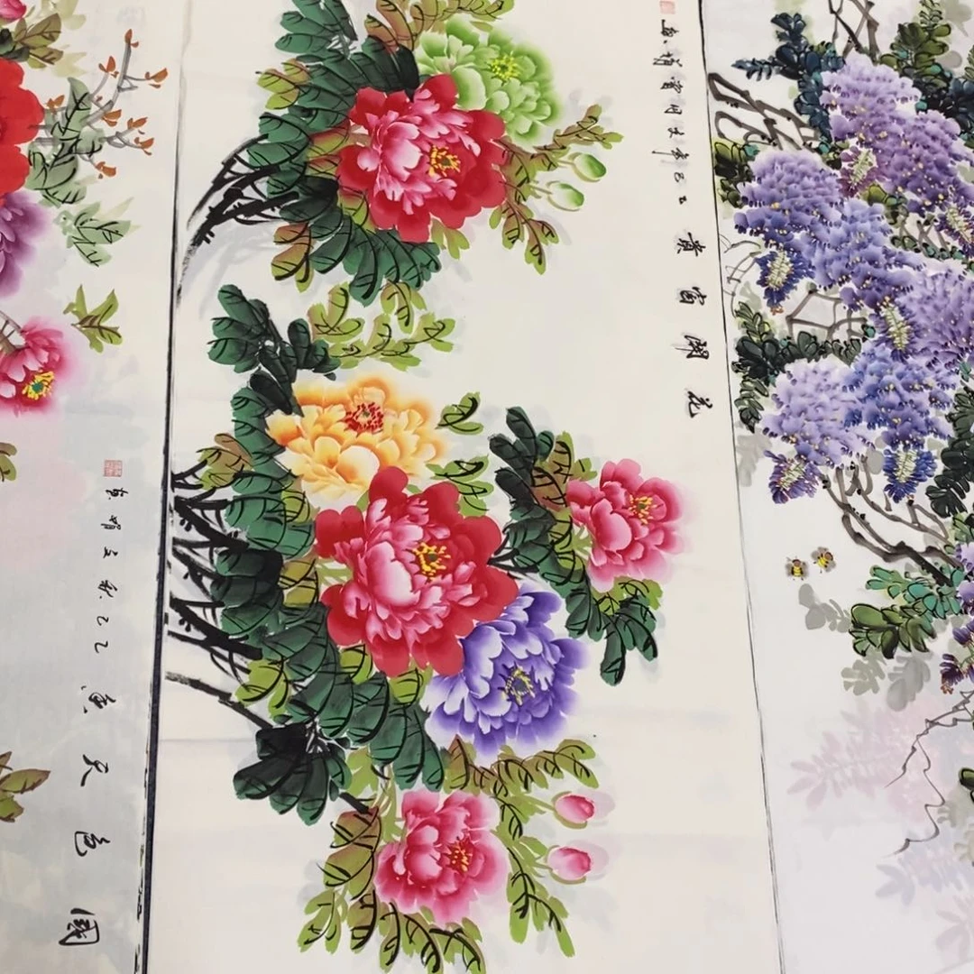 国画尺寸140✖️70四尺手绘画