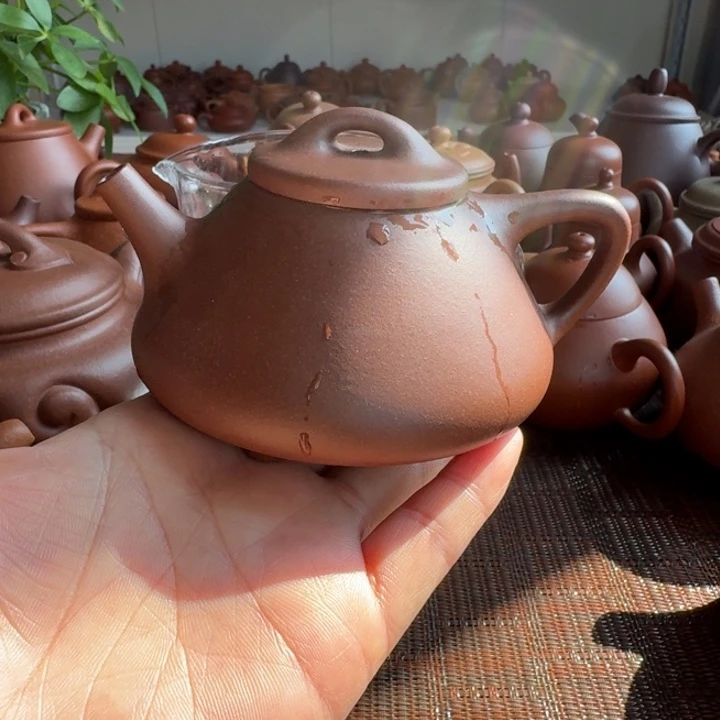 紫砂茶杯底槽清子冶石瓢200cc