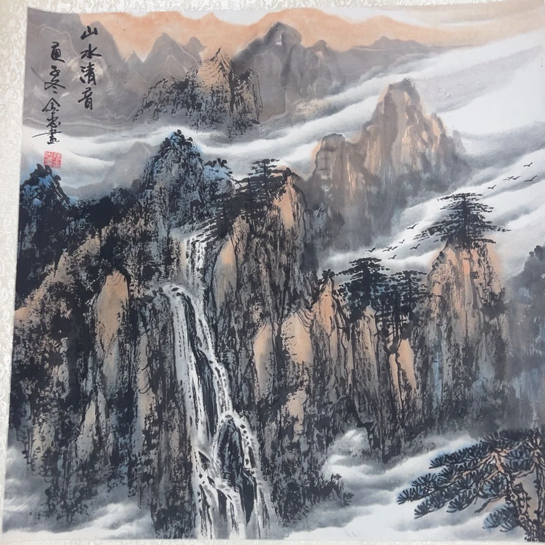 国画绘画作品多次参加全国