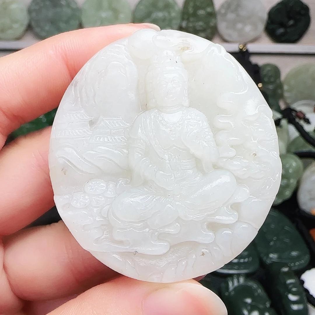 和田玉未镶嵌颈饰