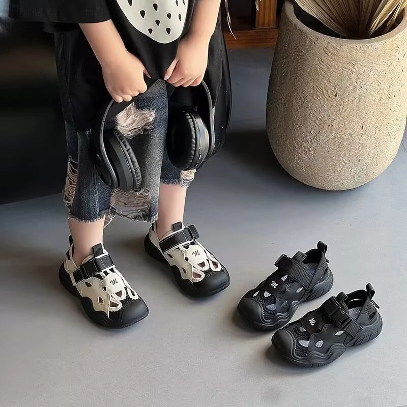 儿童运动鞋镂空夏季时尚舒适女童鞋户外洞洞登山鞋软底透气008