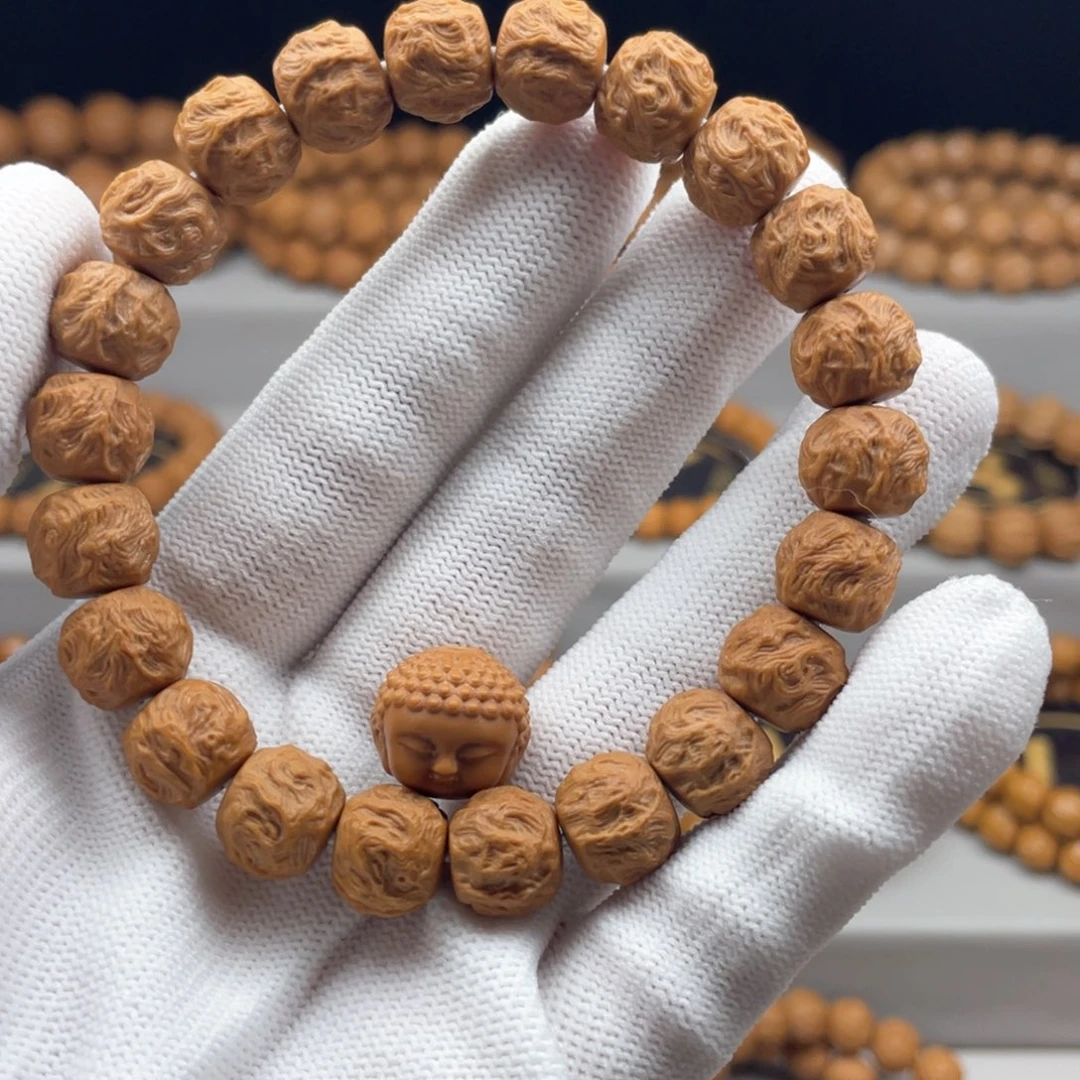 凡***事猴头核桃手串全品龙蛇之战11.5尺寸➕配饰