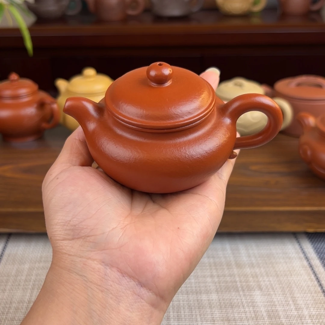 茶壶紫砂朱泥仿古全手120cc