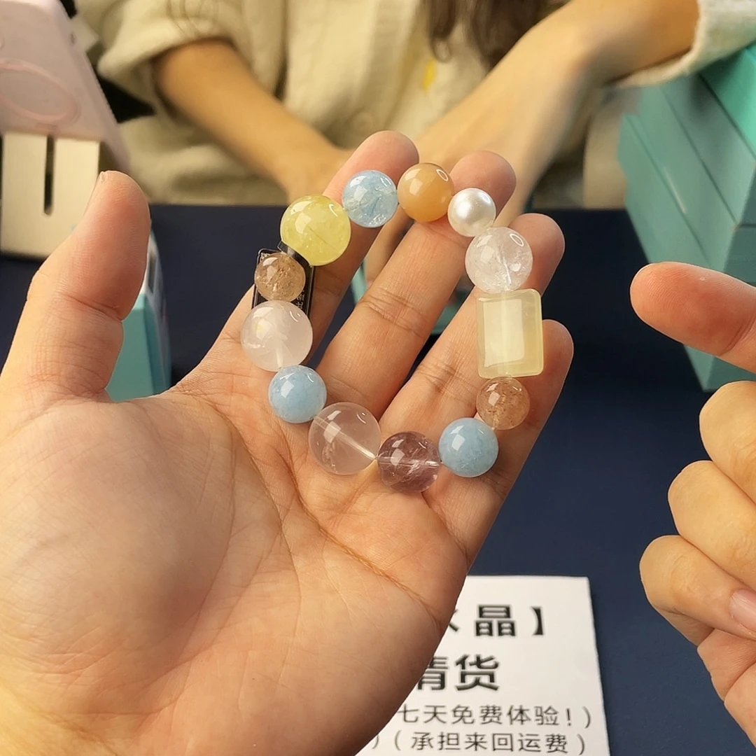 水晶银S925镶嵌手链