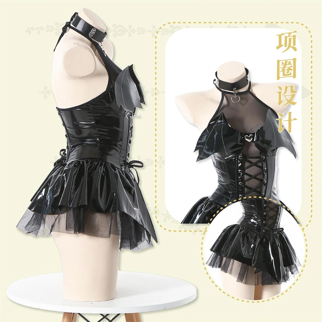 日系小魔女小恶魔短裙纯欲辣妹制服裙子黑色