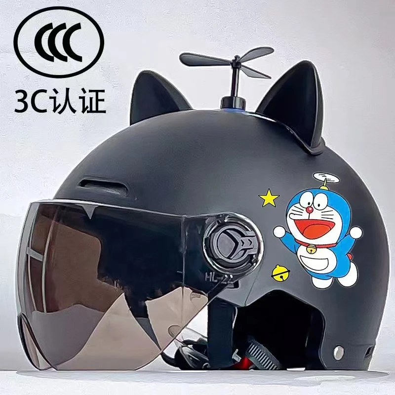 3C头盔电动车四季通用男士头盔防晒女款头盔夏季半盔安全帽春季盔