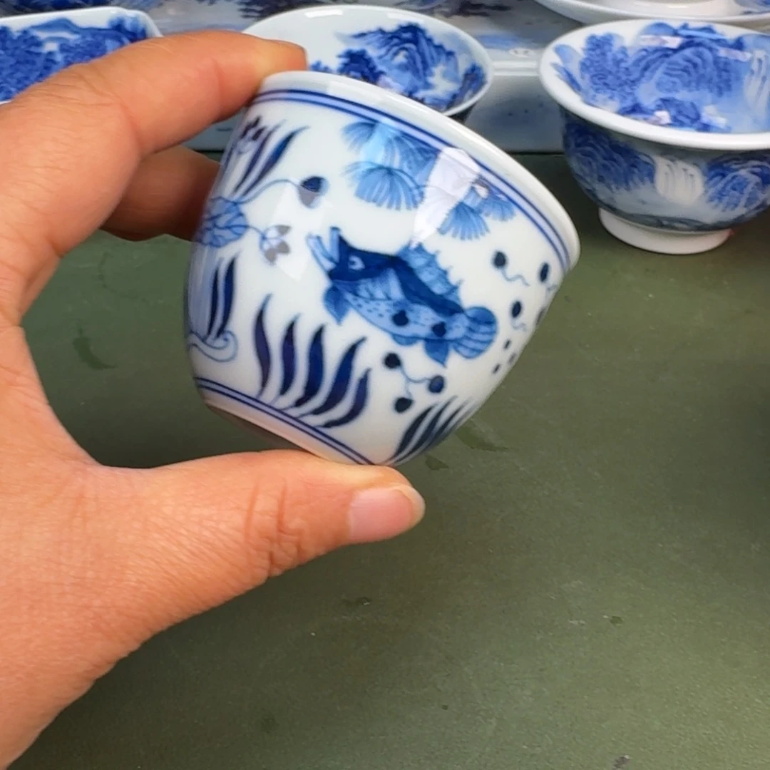 瓷景德镇纯手绘茶具圆圆251