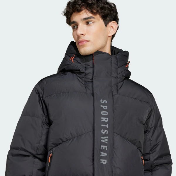 adidas/阿迪达斯 暖芯科技拒水防风温暖连帽羽绒服 JM4621