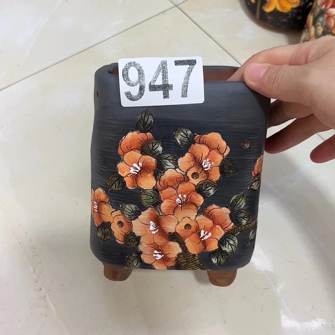 景德镇炫彩手绘口10高14.5