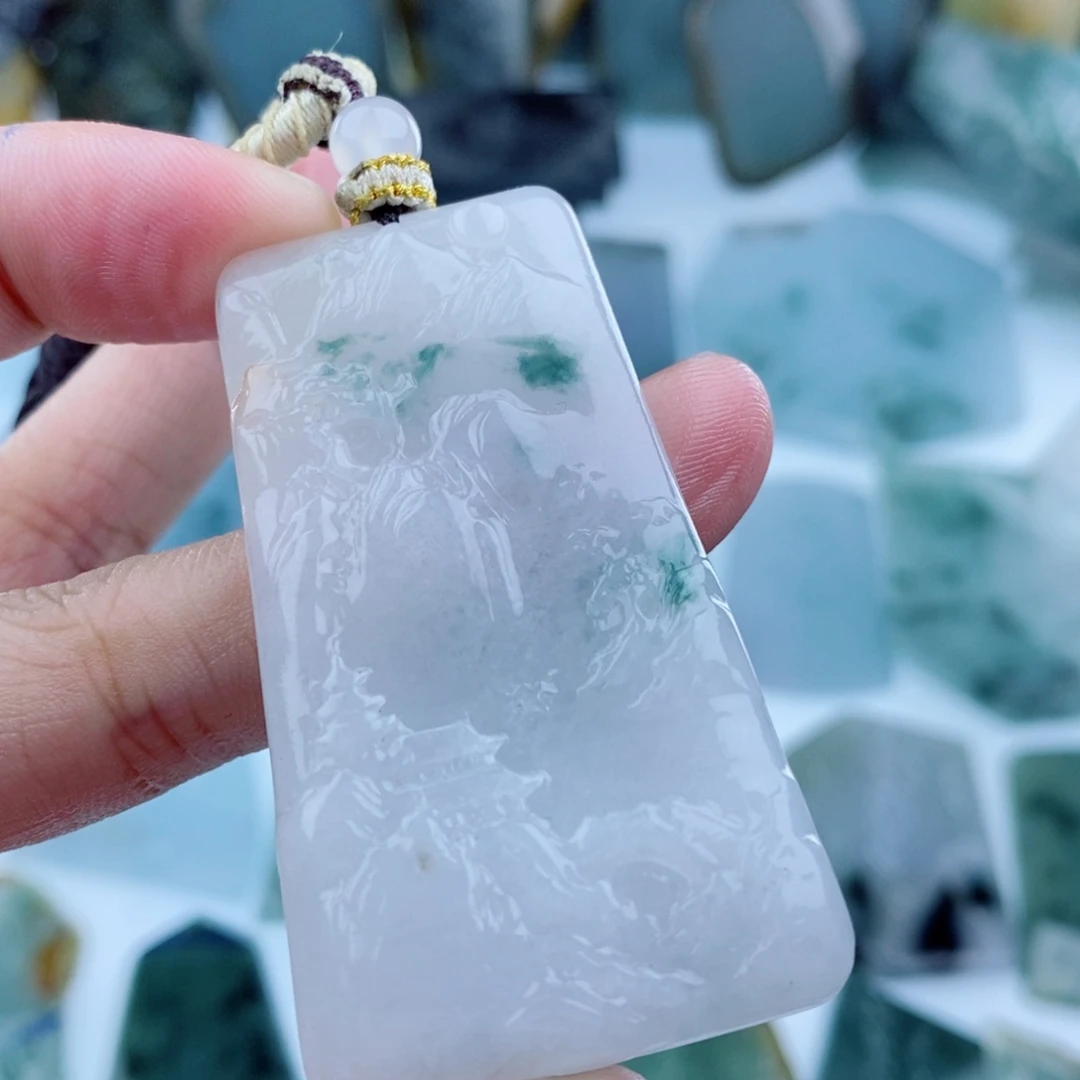 用***7未镶嵌挂件翡翠天然翡翠