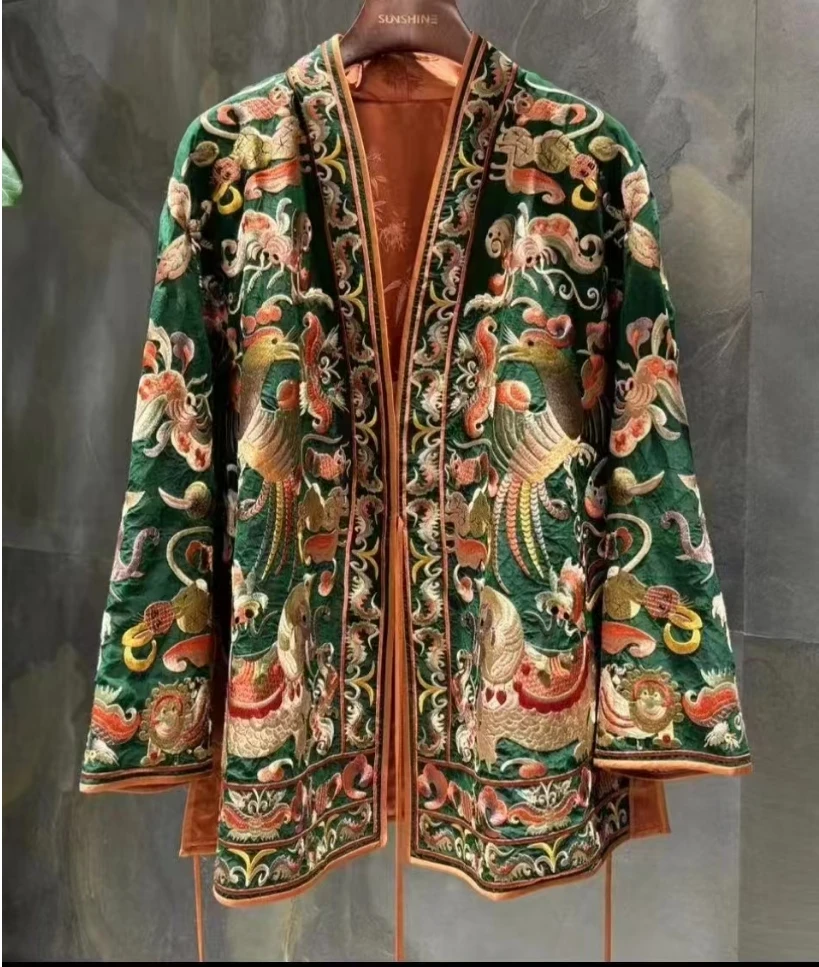 重工象上｜重工新中式国风时尚重工艺满刺绣外套2024B9331-开开