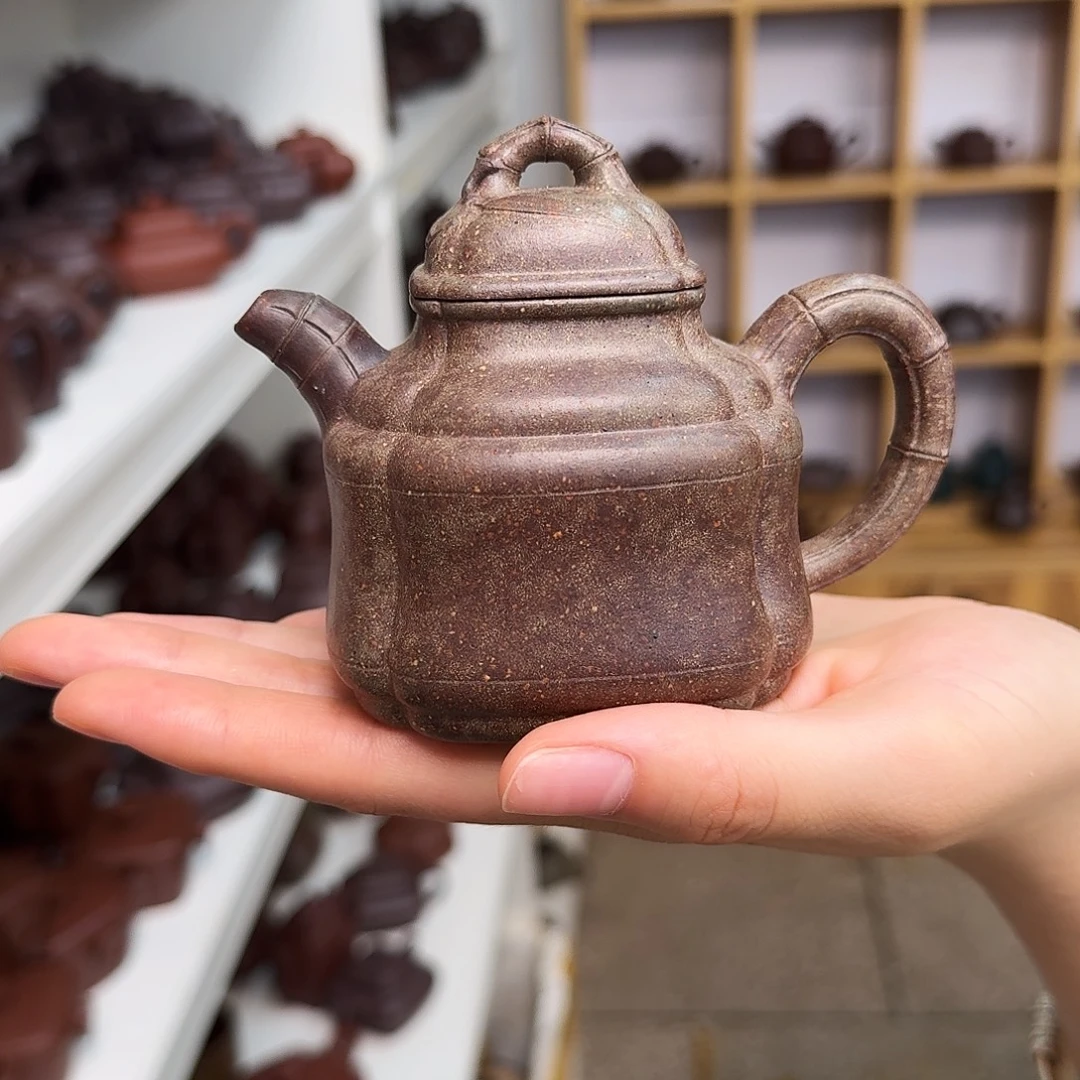 茶壶紫砂紫砂壶四方竹鼎180cc