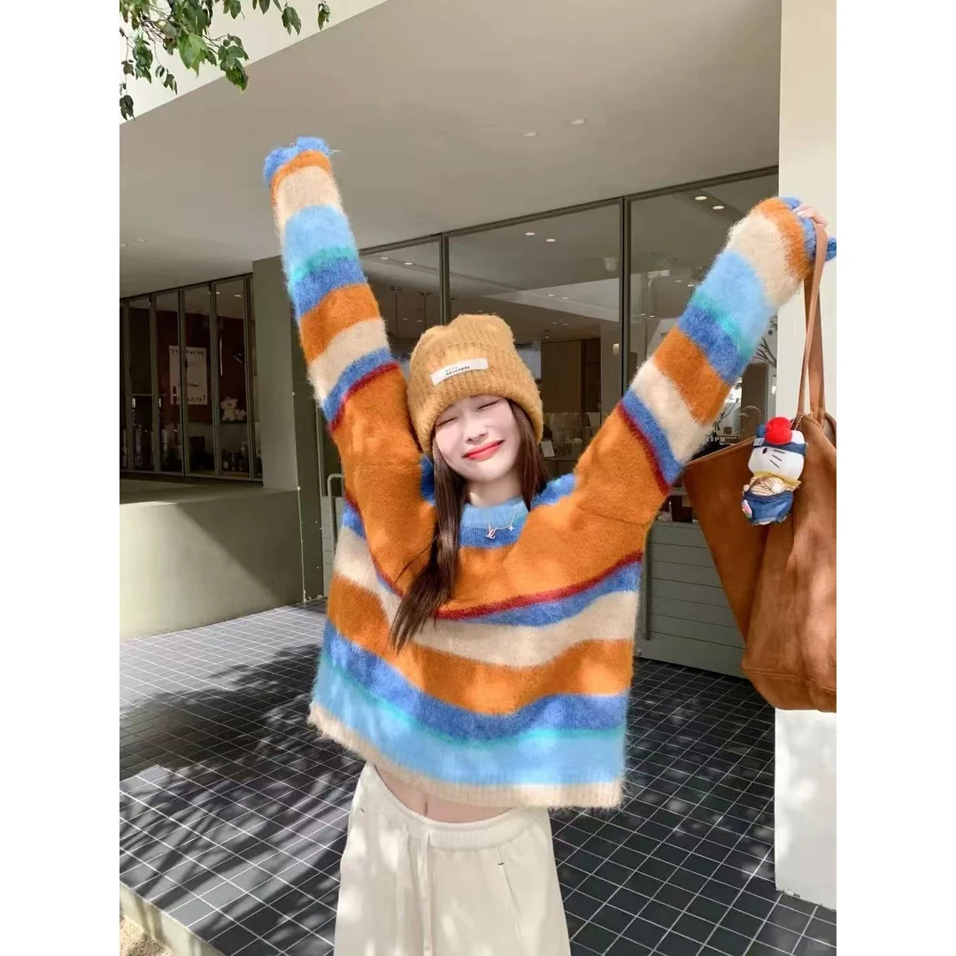 （老金）【一号链接】【001-200】2025新款韩系百搭针织上衣宽松针织衫