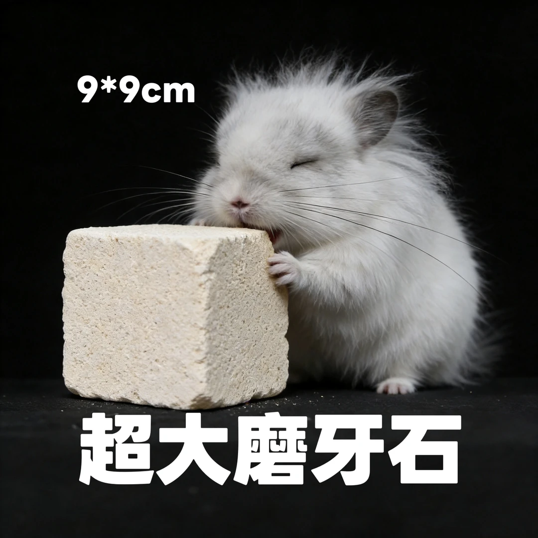 龙猫专用磨牙石兔子玩具宠物兔子仓鼠花枝鼠鹦鹉解闷玩具造景用品
