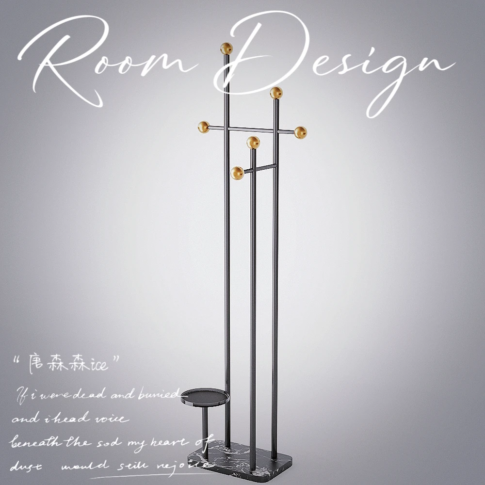 【轻奢新品】复古衣帽架卧室客厅网红挂衣架玄关轻奢简约现代