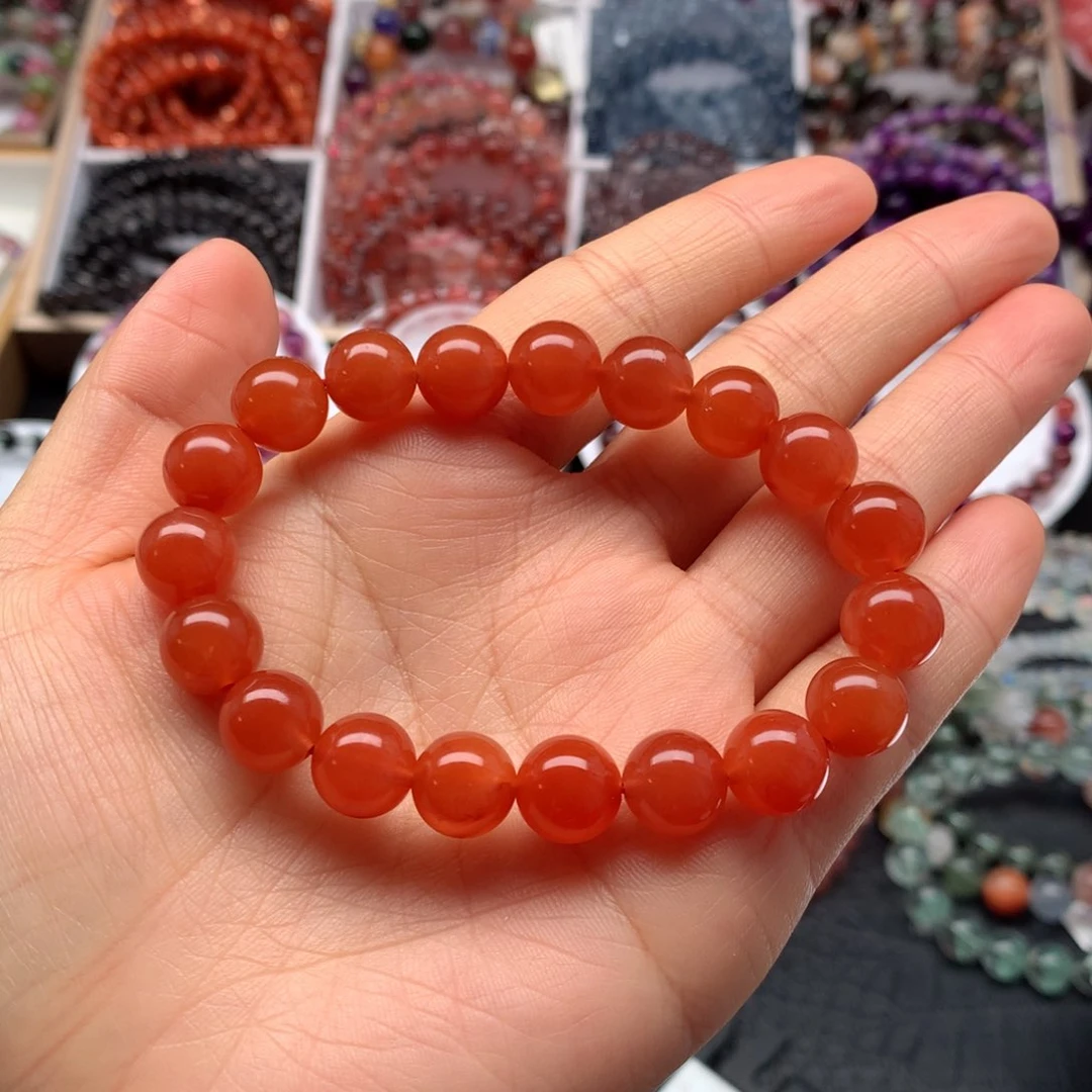 水晶手链未镶嵌满红兔毛10