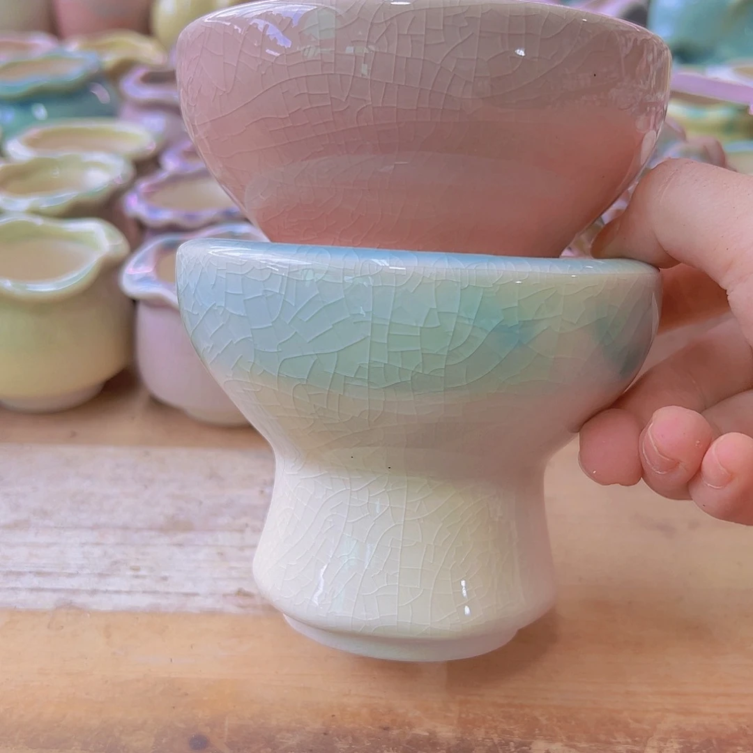 陶瓷花盆当场满12包邮