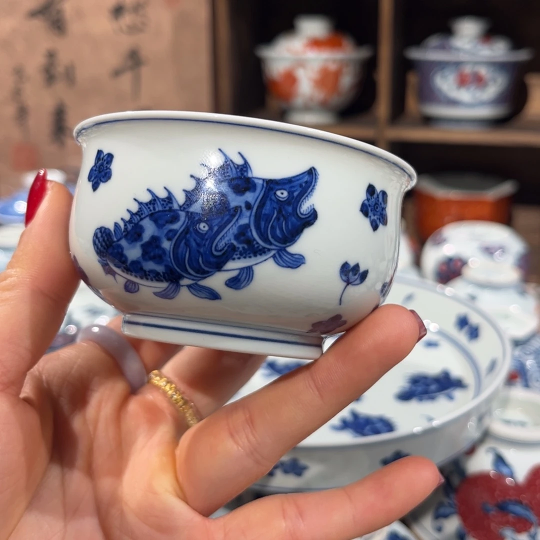 陶杯子景德镇陶瓷主人杯