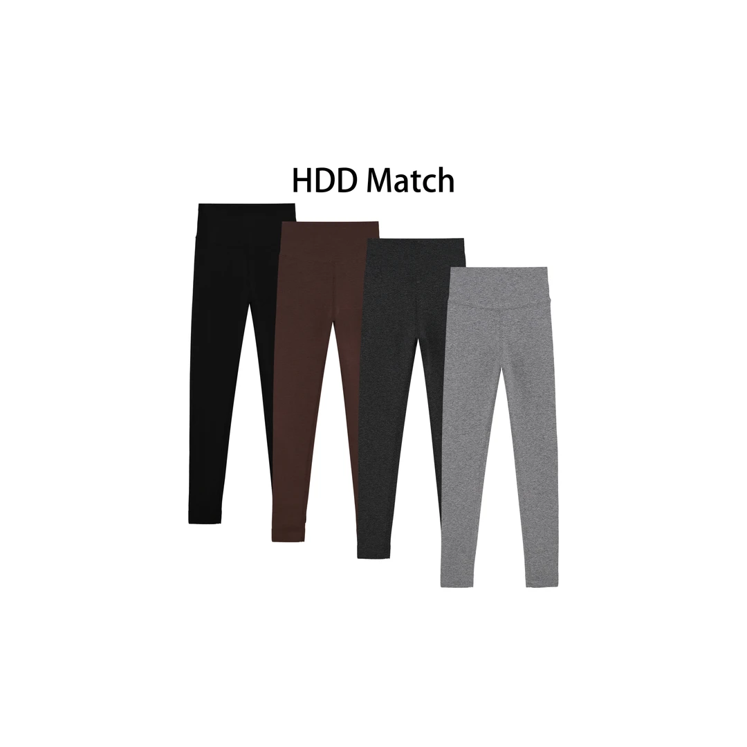 HDD- "基础品质" 棉 秋冬女款弹力修身保暖加绒压力打底裤 Y9345
