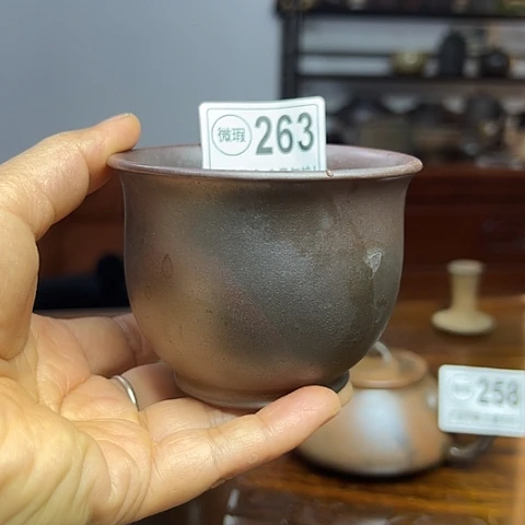 戬谷龙窑柴烧茶杯263