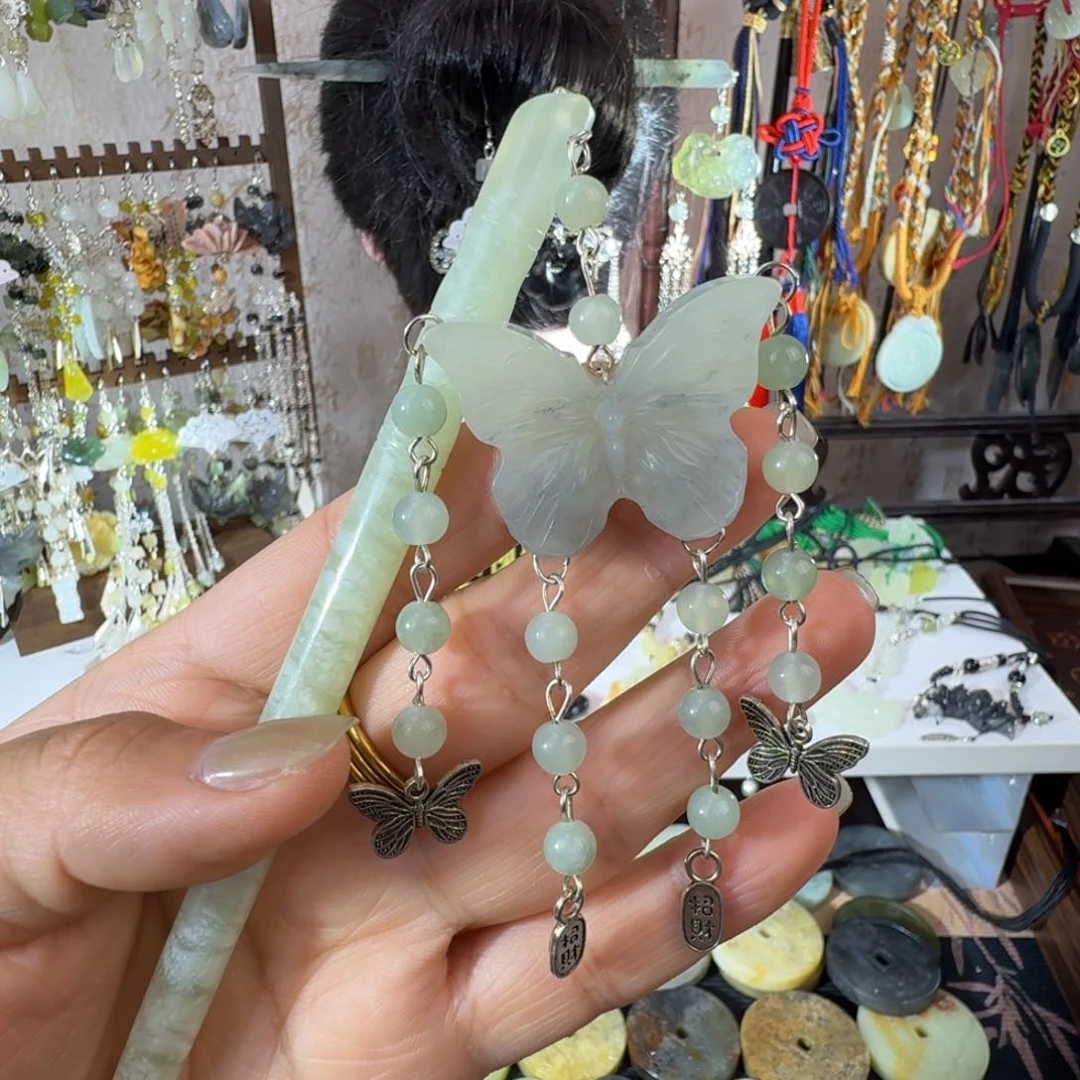 岫玉未镶嵌发簪福利款