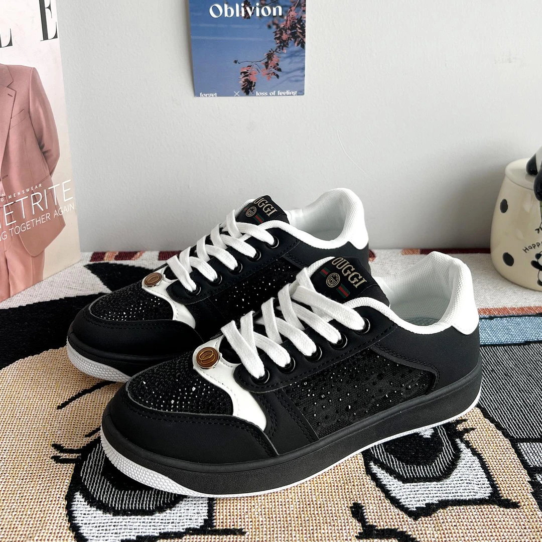 休闲板鞋美式高街黑色鞋子男鞋夏季新款透气脏脏鞋情侣运动鞋女