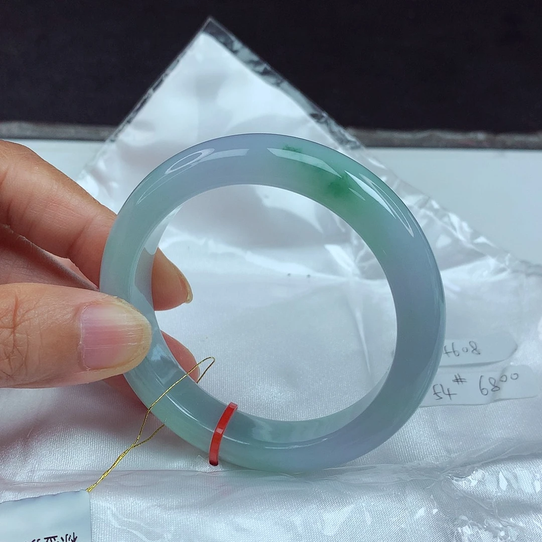 未镶嵌手镯翡翠54圈4608