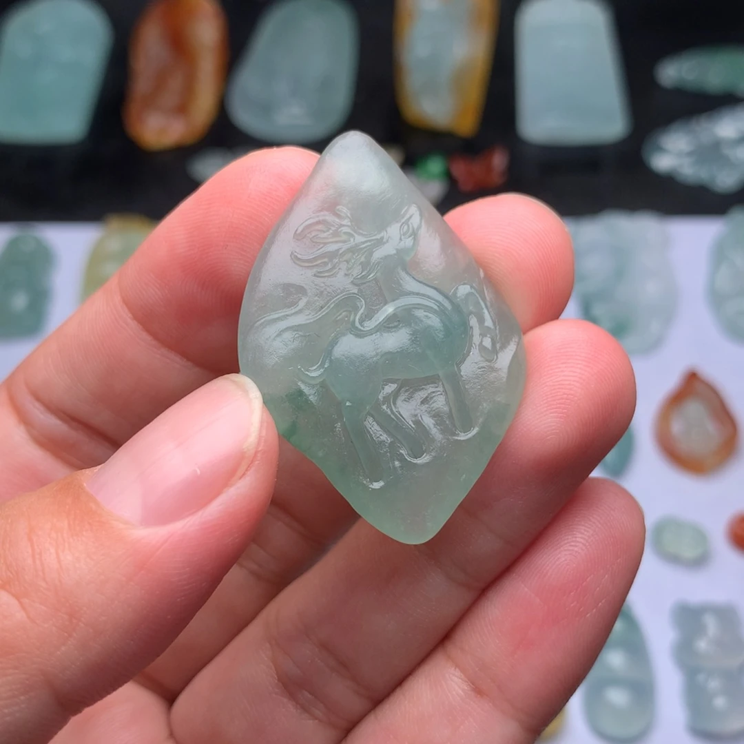 定制翡翠未镶嵌一路有你