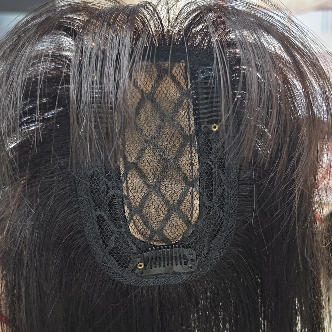 玖儿 “冰丝头皮款”真人发补发片夏季轻薄透气遮白发