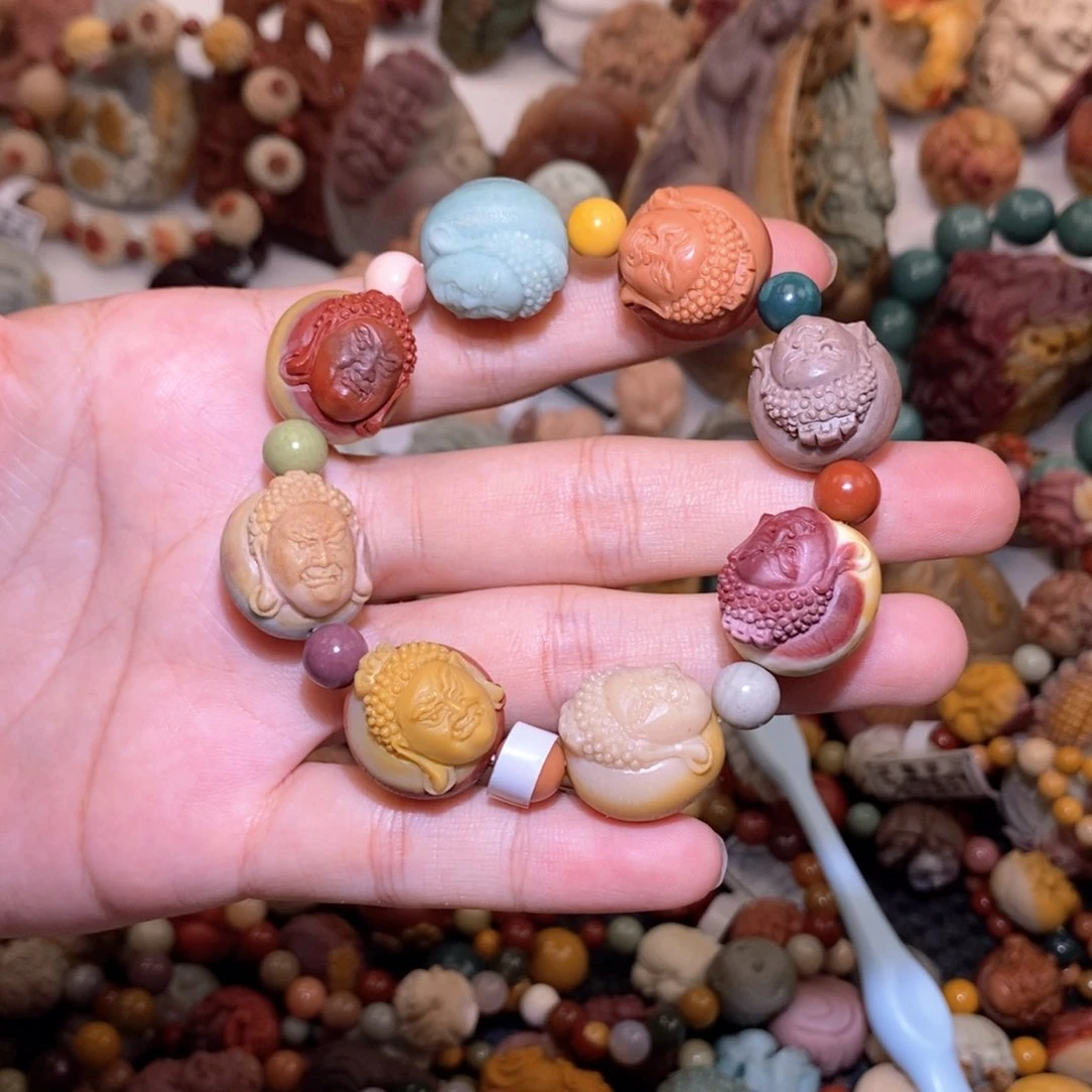 石英质玉（阿拉善玉）手串未镶嵌