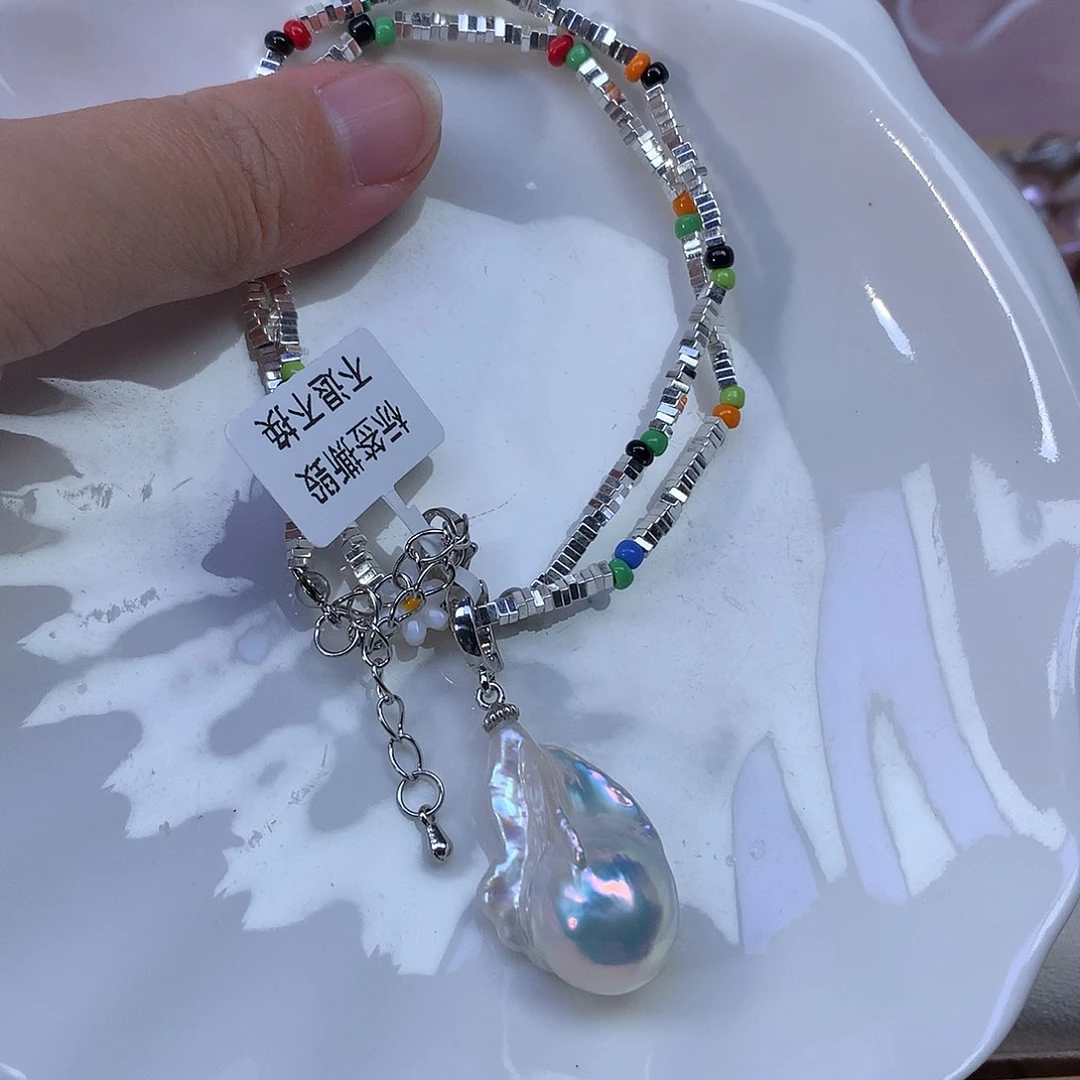 合金耳饰淡水珍珠特价项链258有瑕