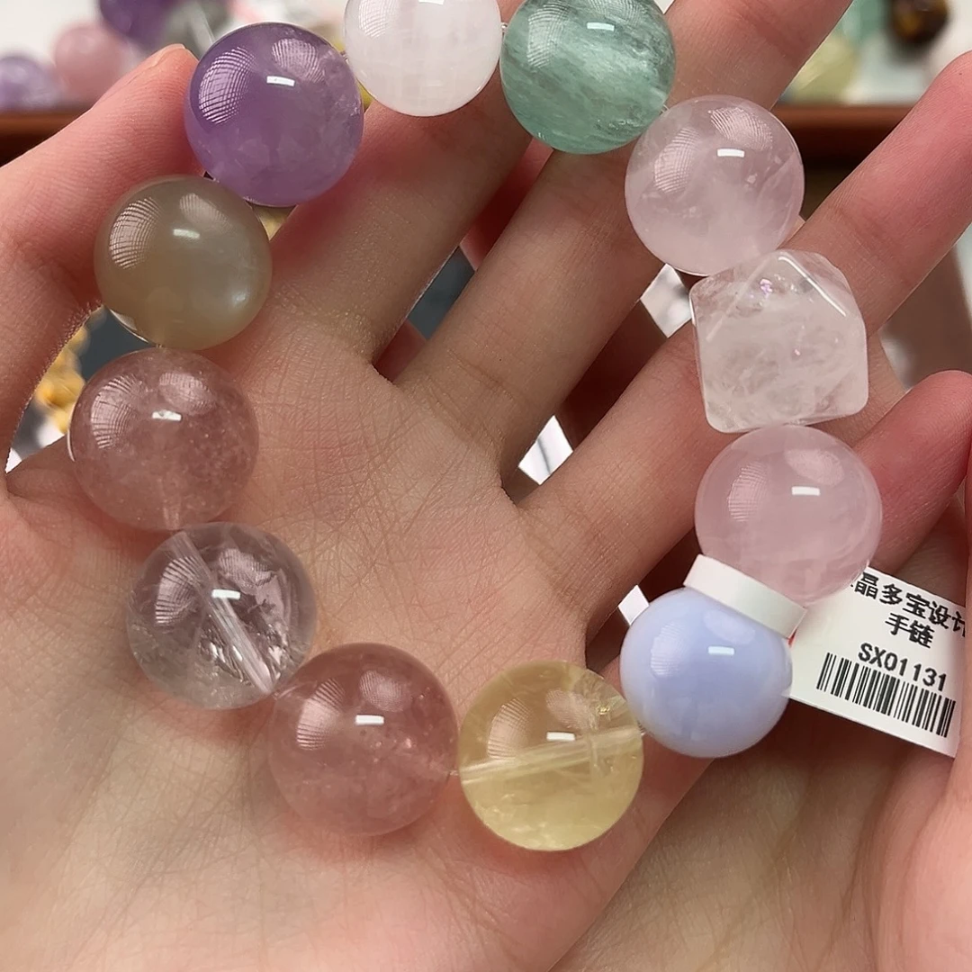 水晶手链未镶嵌多宝16-17mm