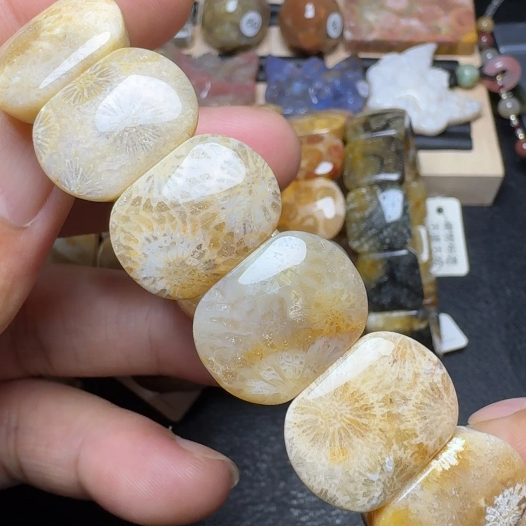 未镶嵌纯天然色有机玉石保真色硅化玉
