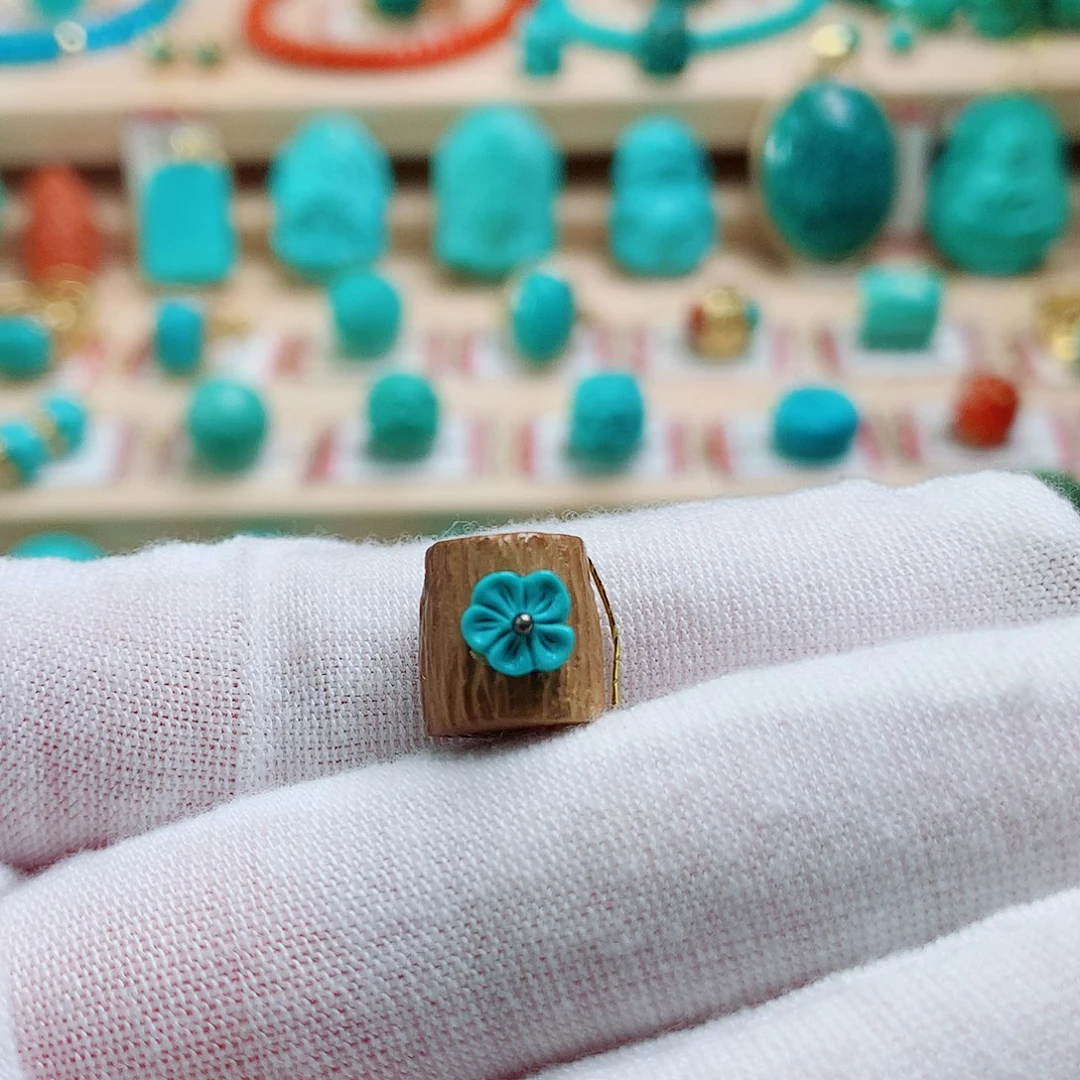 绿松石未镶嵌珠宝半成品