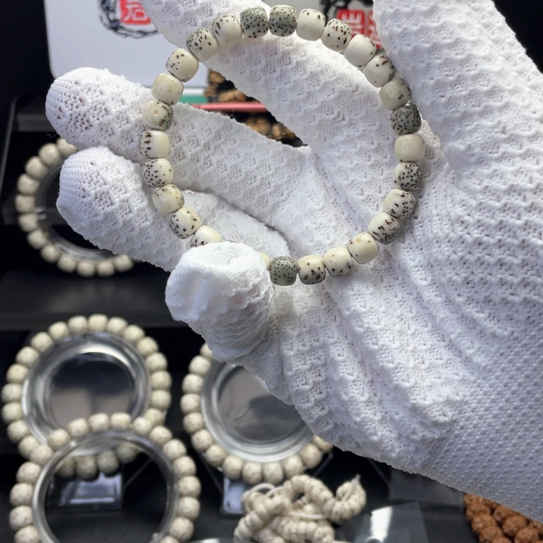 星月菩提手串?***沉原生态星月菩提石玉料手串8.7