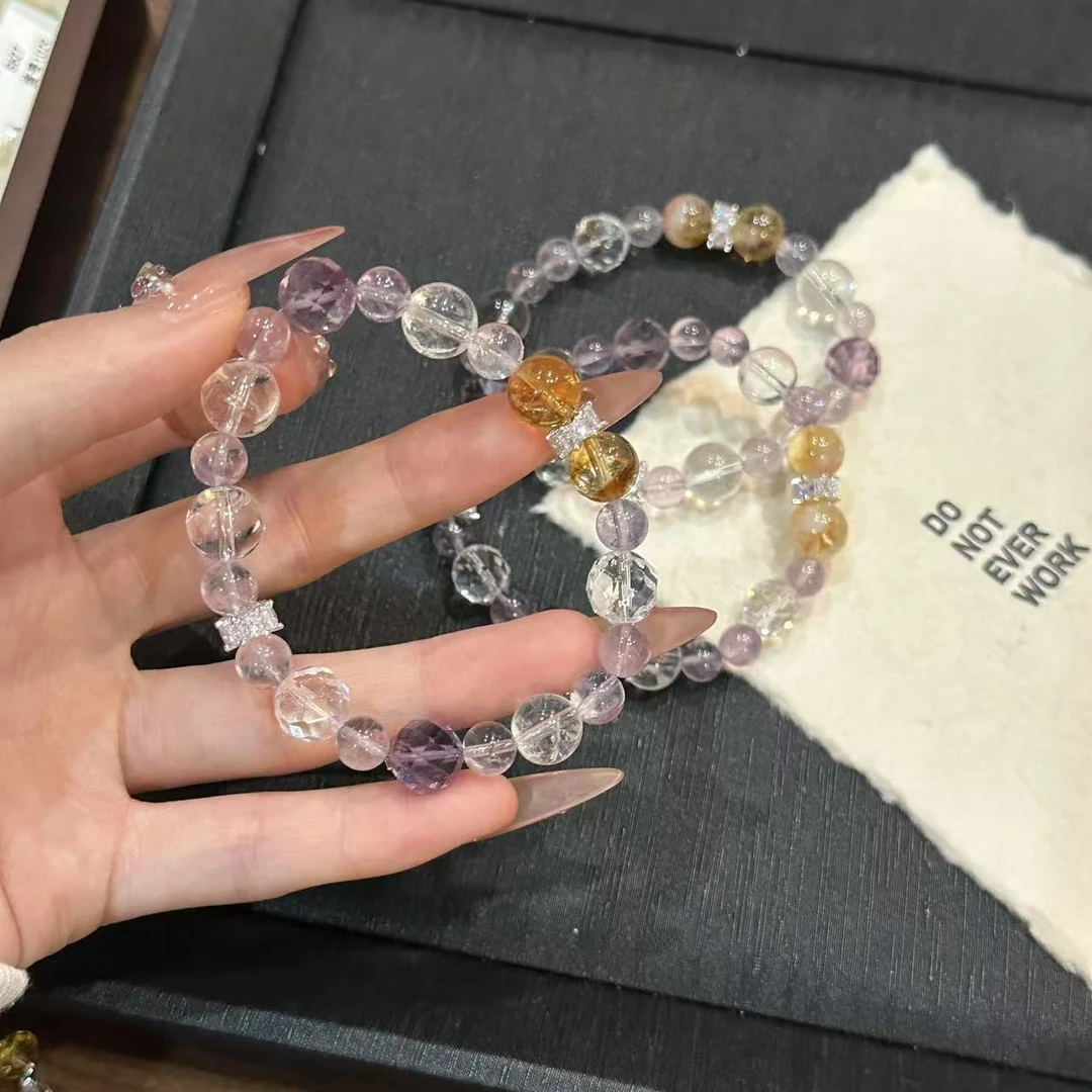 S771 顶珠9mm黄阿塞原创设计手串 颜色微差