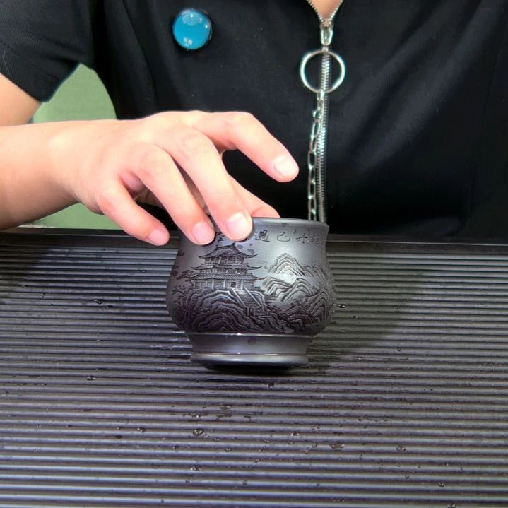 茶杯紫砂高货放漏