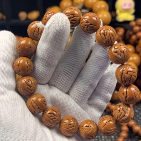 快***宝桃核吊坠14尺寸龙纹