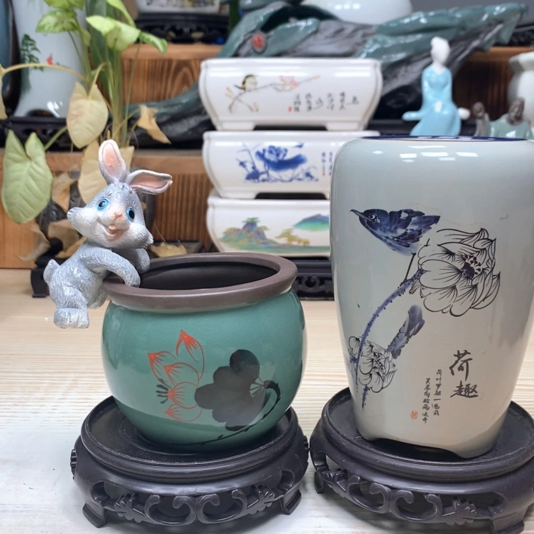 花盆紫砂陶瓷艺术花盆陶瓷